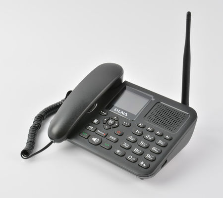 kupować Podwójny stały bezprzewodowy telefon biurkowy GSM, telefon stacjonarny z anteną TNC online manufacture
